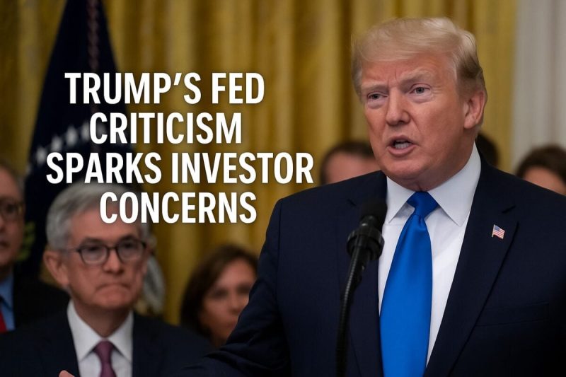 Trump’s Fed Criticism Sparks Investor Concerns